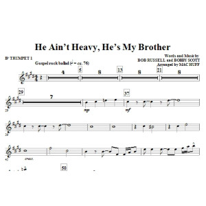 He Ain''t Heavy, He''s My Brother - Bb-Trompete 1