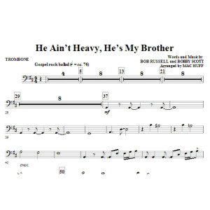 He Ain't Heavy, He's My Brother - Trombone