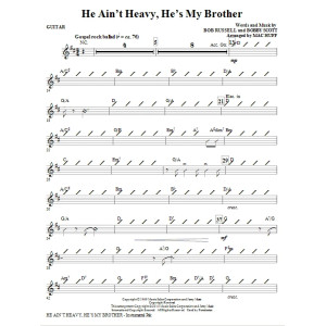 He Ain't Heavy, He's My Brother - Guitar
