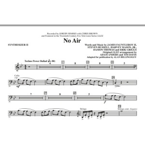 No Air (from Glee) (adapt. Alan Billingsley) - Synthesizer II
