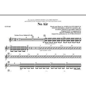 No Air (from Glee) (adapt. Alan Billingsley) - Guitar