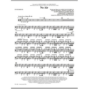 No Air (from Glee) (adapt. Alan Billingsley) - Synth. Drums