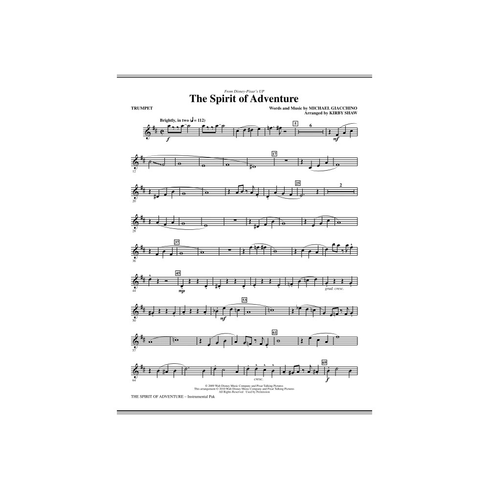 The Spirit Of Adventure - Bb Trumpet