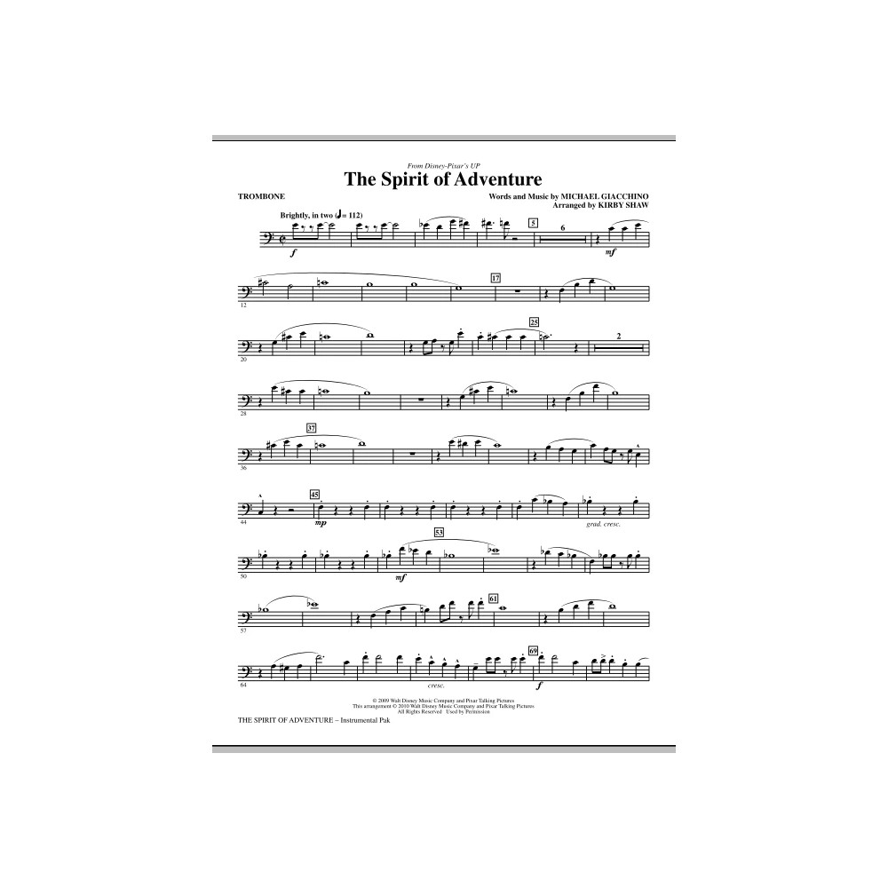 The Spirit Of Adventure - Trombone