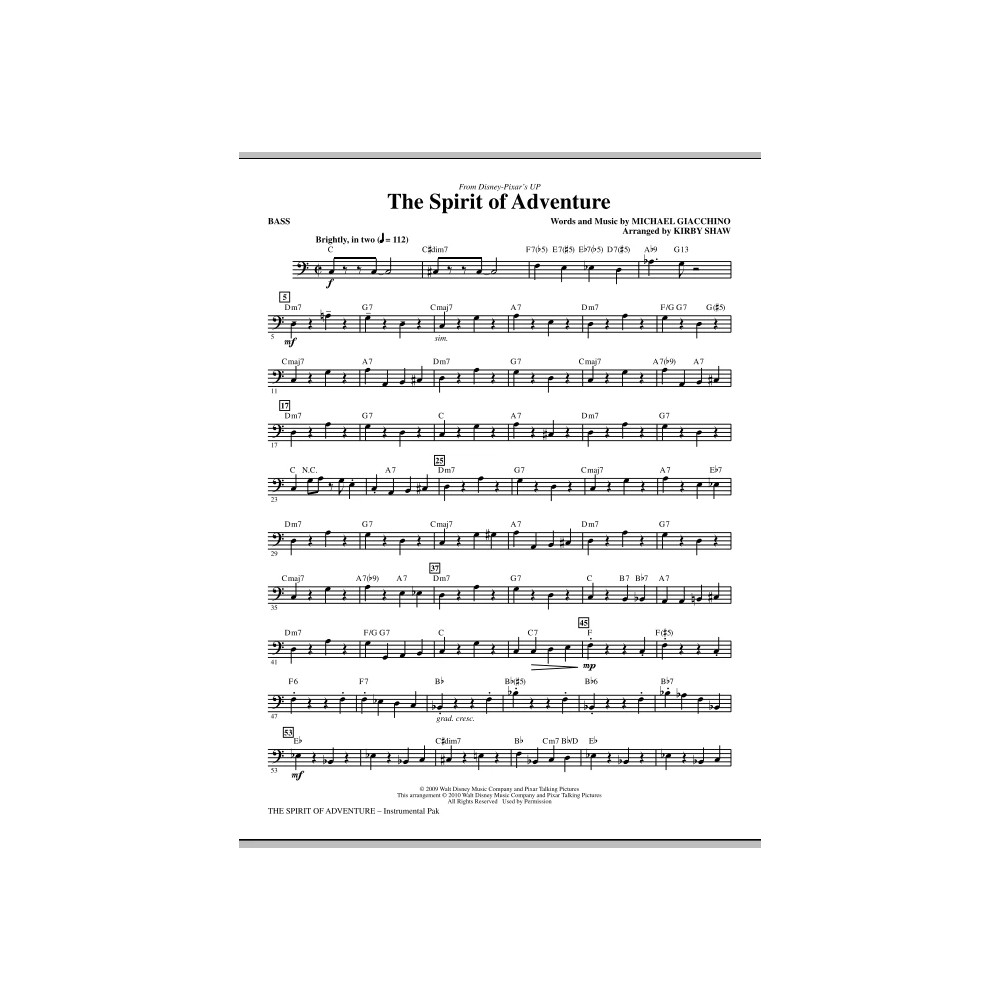 The Spirit Of Adventure - Bass