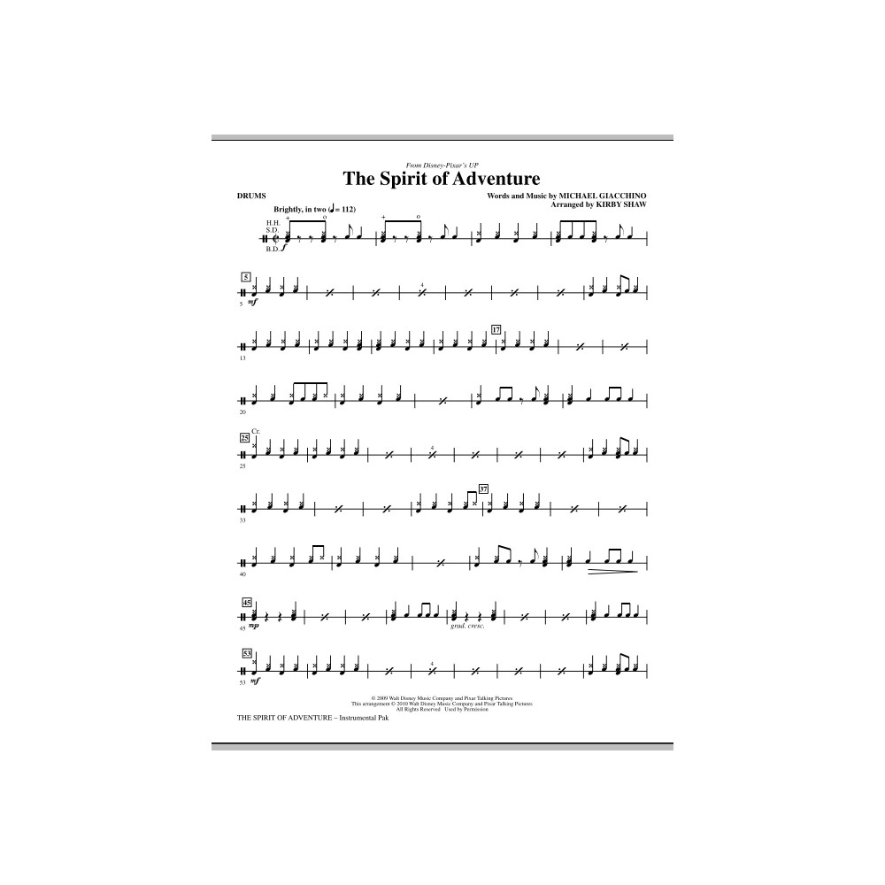 The Spirit Of Adventure - Drums