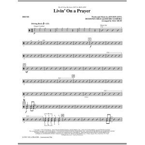 Livin'' On A Prayer (arr. Mac Huff) - Drums