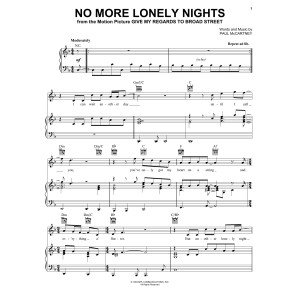 No More Lonely Nights