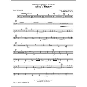 Alice's Theme (from Alice In Wonderland) (arr. Mac Huff) - Bass Trombone