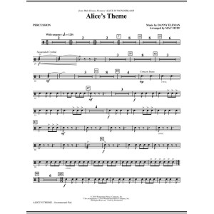 Alice's Theme (from Alice In Wonderland) (arr. Mac Huff) - Percussion