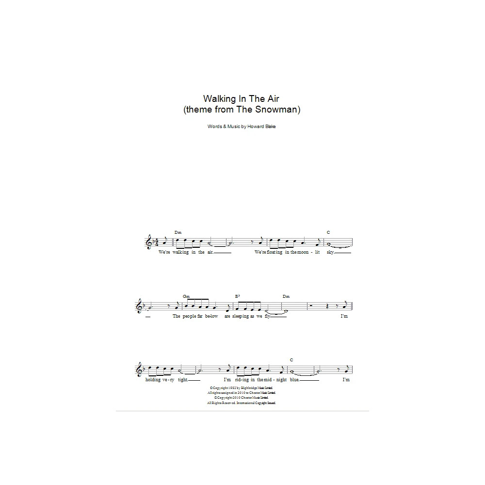 Walking In The Air (theme from The Snowman)