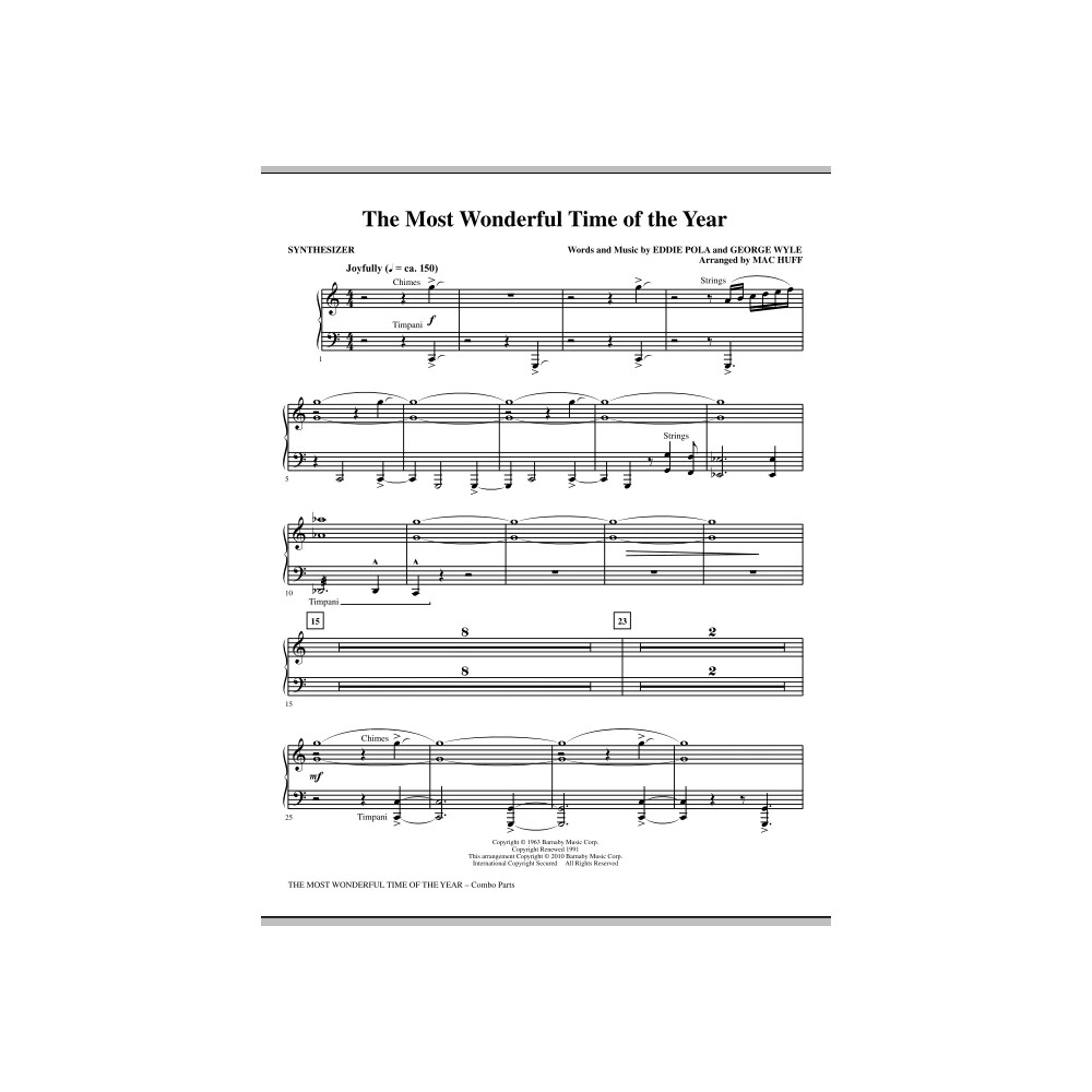 The Most Wonderful Time Of The Year - Synthesizer