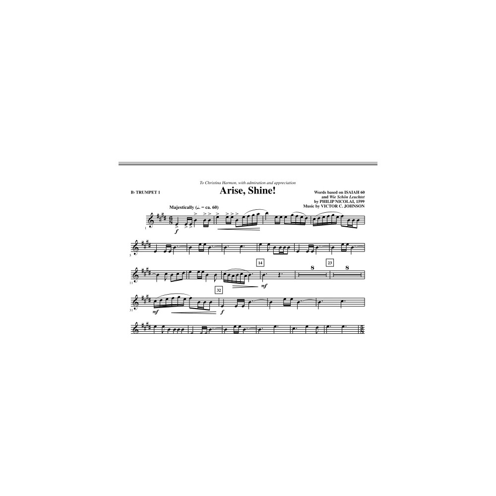 Arise, Shine! - Bb Trumpet 1