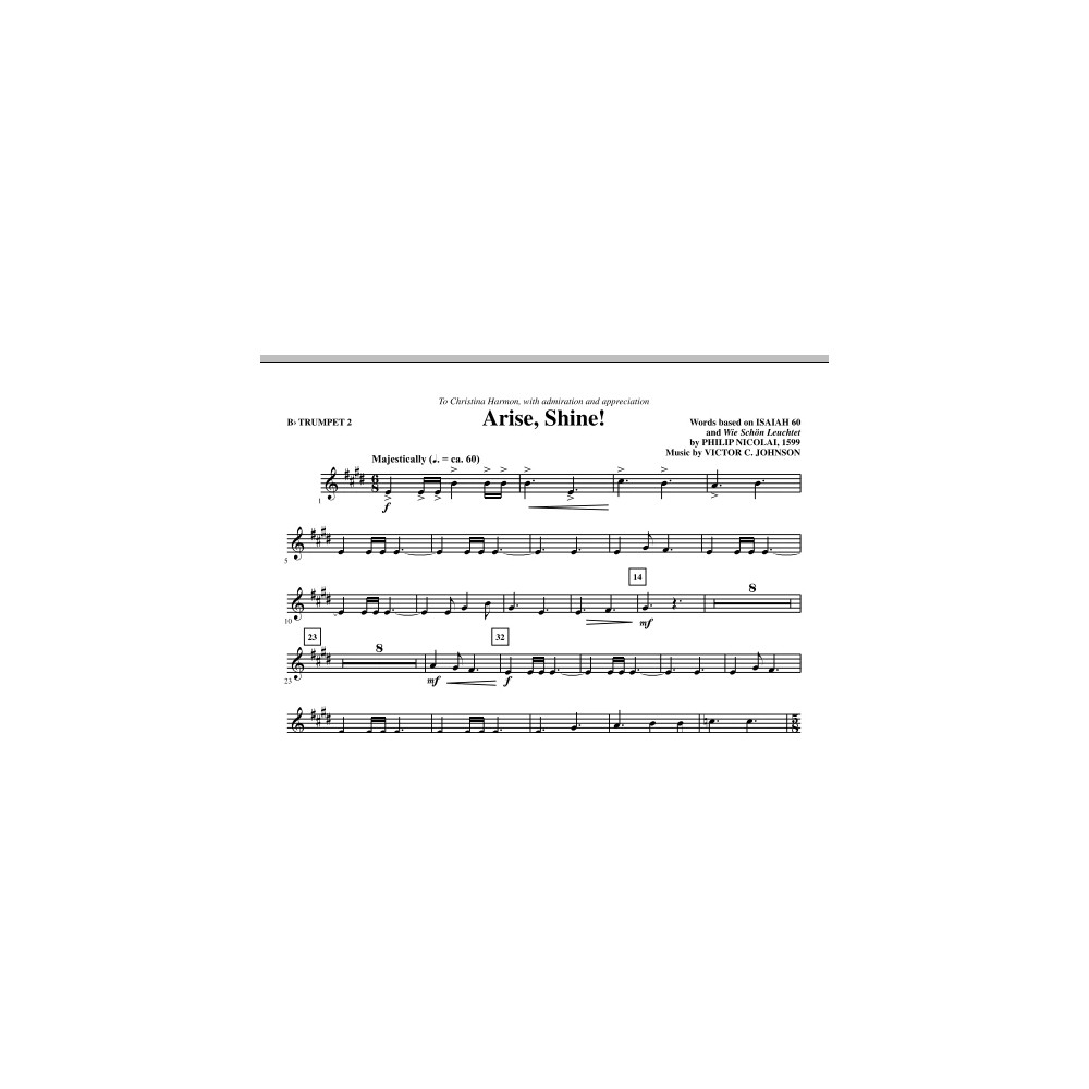 Arise, Shine! - Bb Trumpet 2