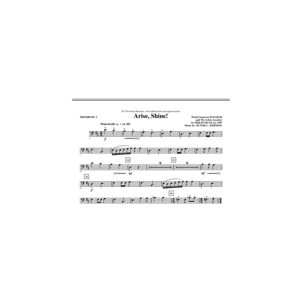 Arise, Shine! - Trombone 2