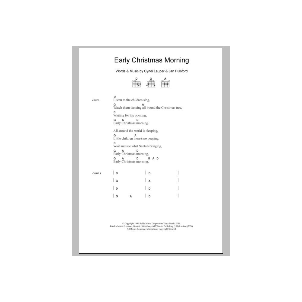 Early Christmas Morning