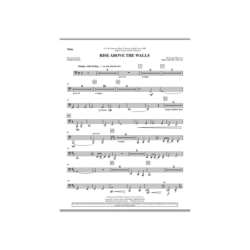 Rise Above The Walls - Tuba