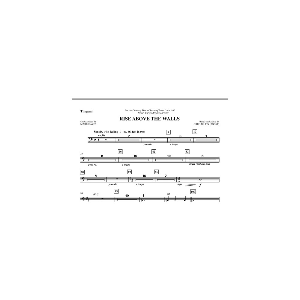 Rise Above The Walls - Timpani