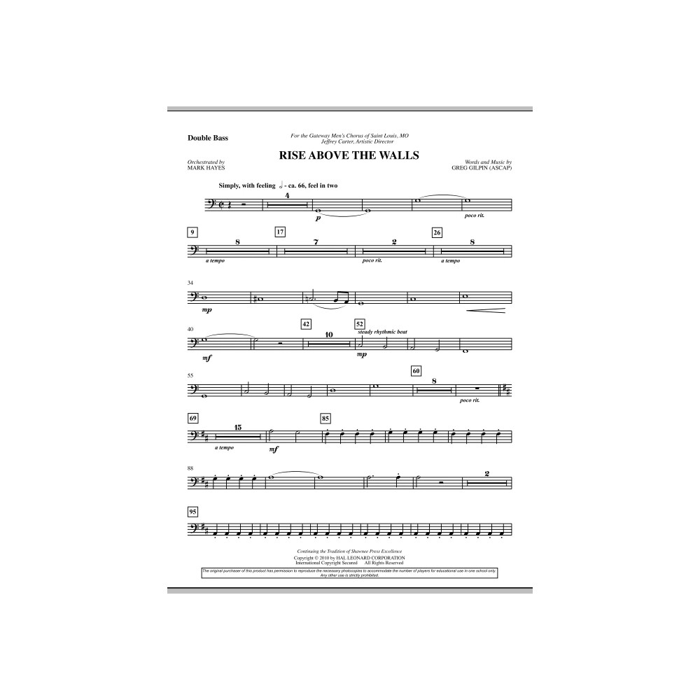 Rise Above The Walls - Double Bass