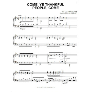 Come, Ye Thankful People, Come