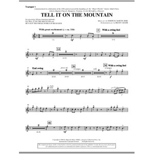 Tell It On The Mountain (from A World Of Christmas) - Bb Trompete 1