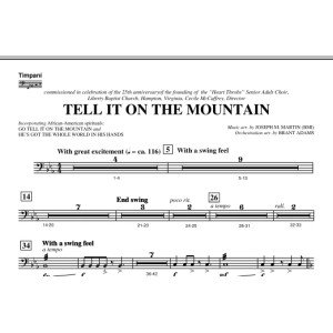 Tell It On The Mountain (from A World Of Christmas) - Timpani