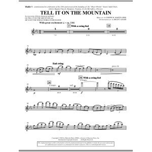 Tell It On The Mountain (from A World Of Christmas) - Violin 1