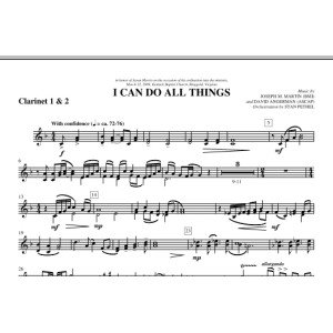 I Can Do All Things - Bb Clarinet 1,2