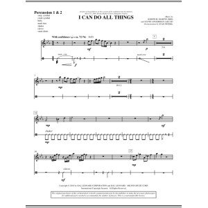 I Can Do All Things - Percussion 1 & 2