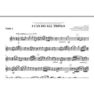 I Can Do All Things - Violin 1