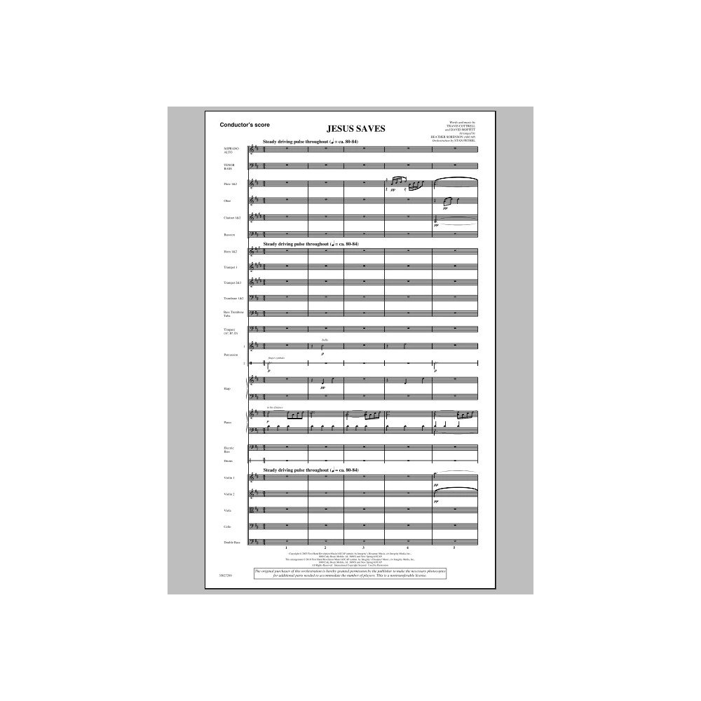 Jesus Saves - Score