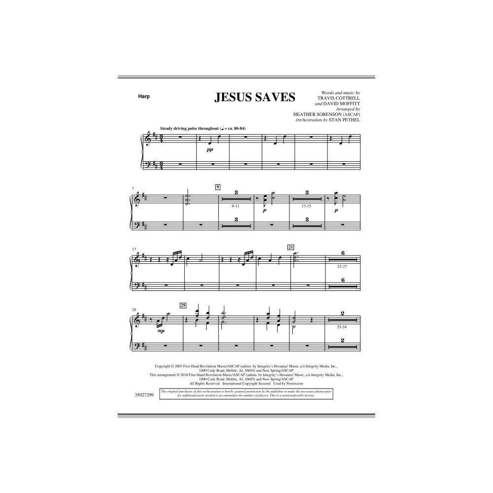Jesus Saves - Harp
