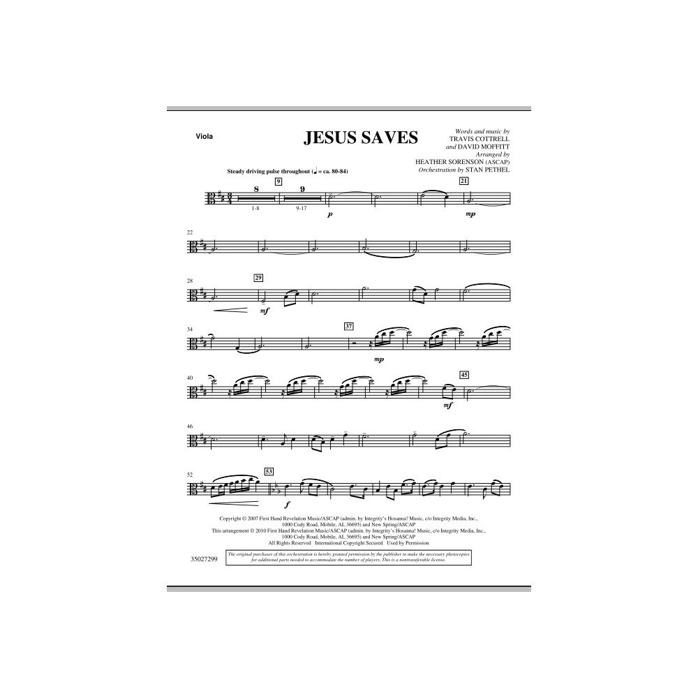 Jesus Saves - Viola