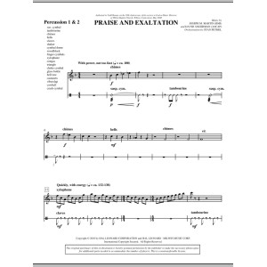 Praise And Exaltation - Percussion 1 & 2
