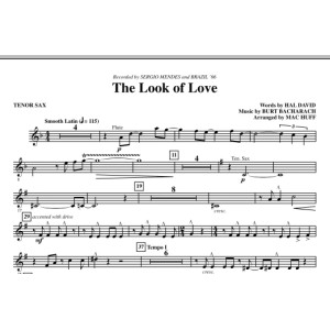 The Look Of Love - Tenor Sax