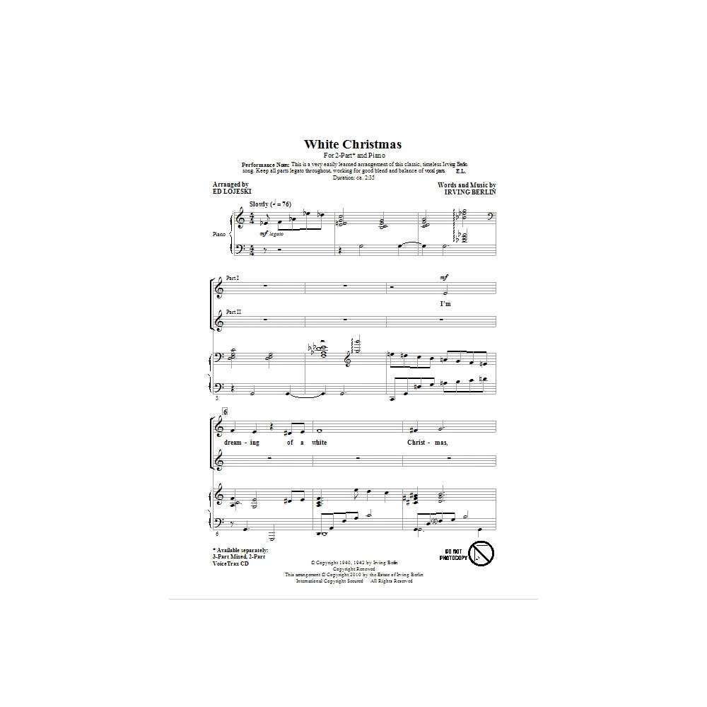 White Christmas (arr. Ed Lojeski)