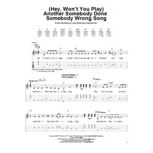 (Hey, Won't You Play) Another Somebody Done Somebody Wrong Song