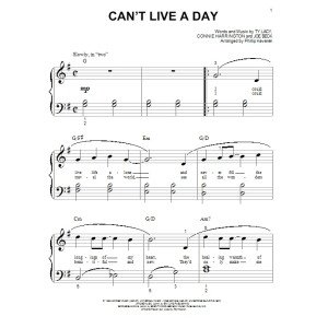Can't Live A Day (arr. Phillip Keveren)