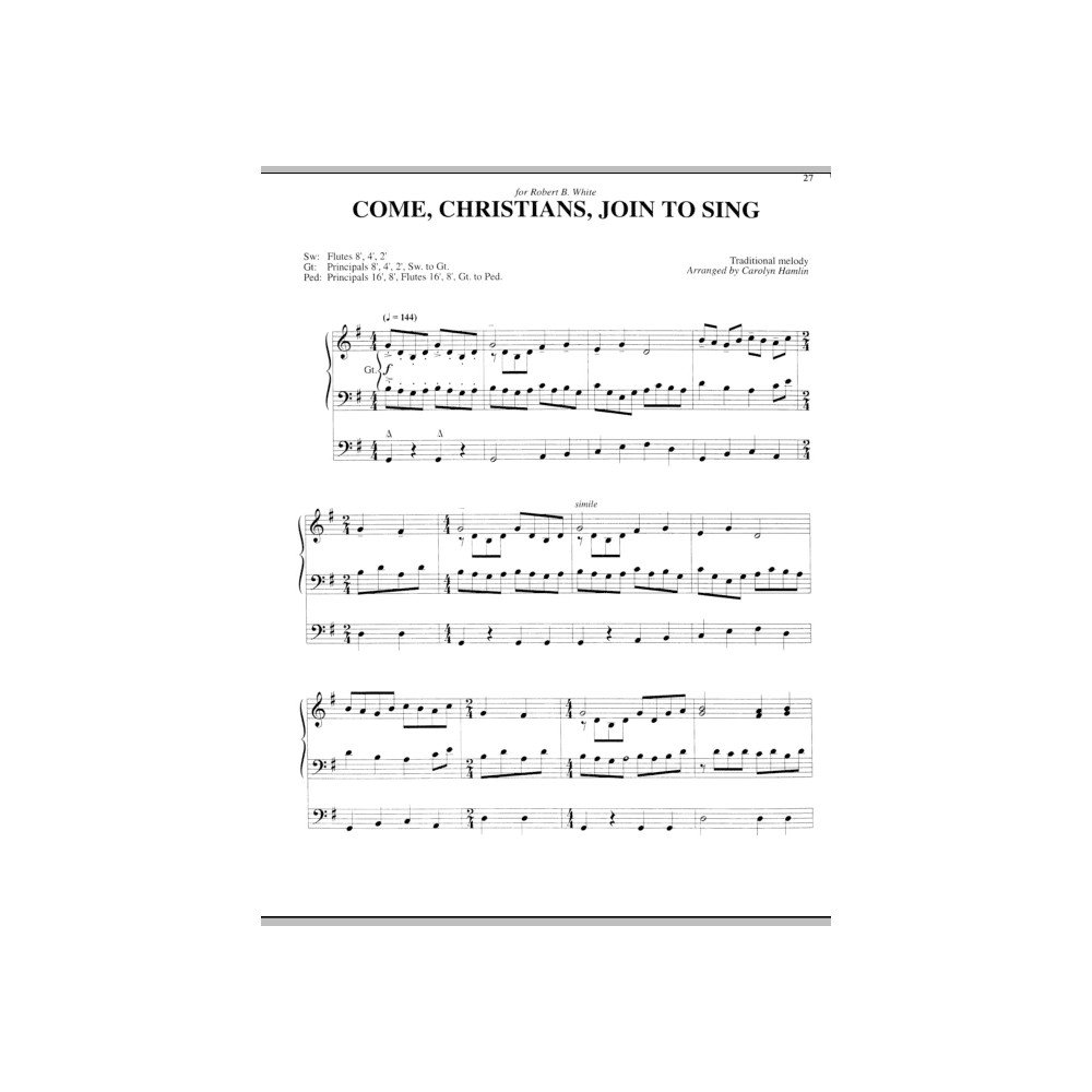 Come, Christians, Join To Sing