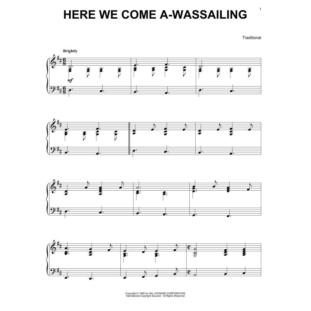 Here We Come A-Wassailing