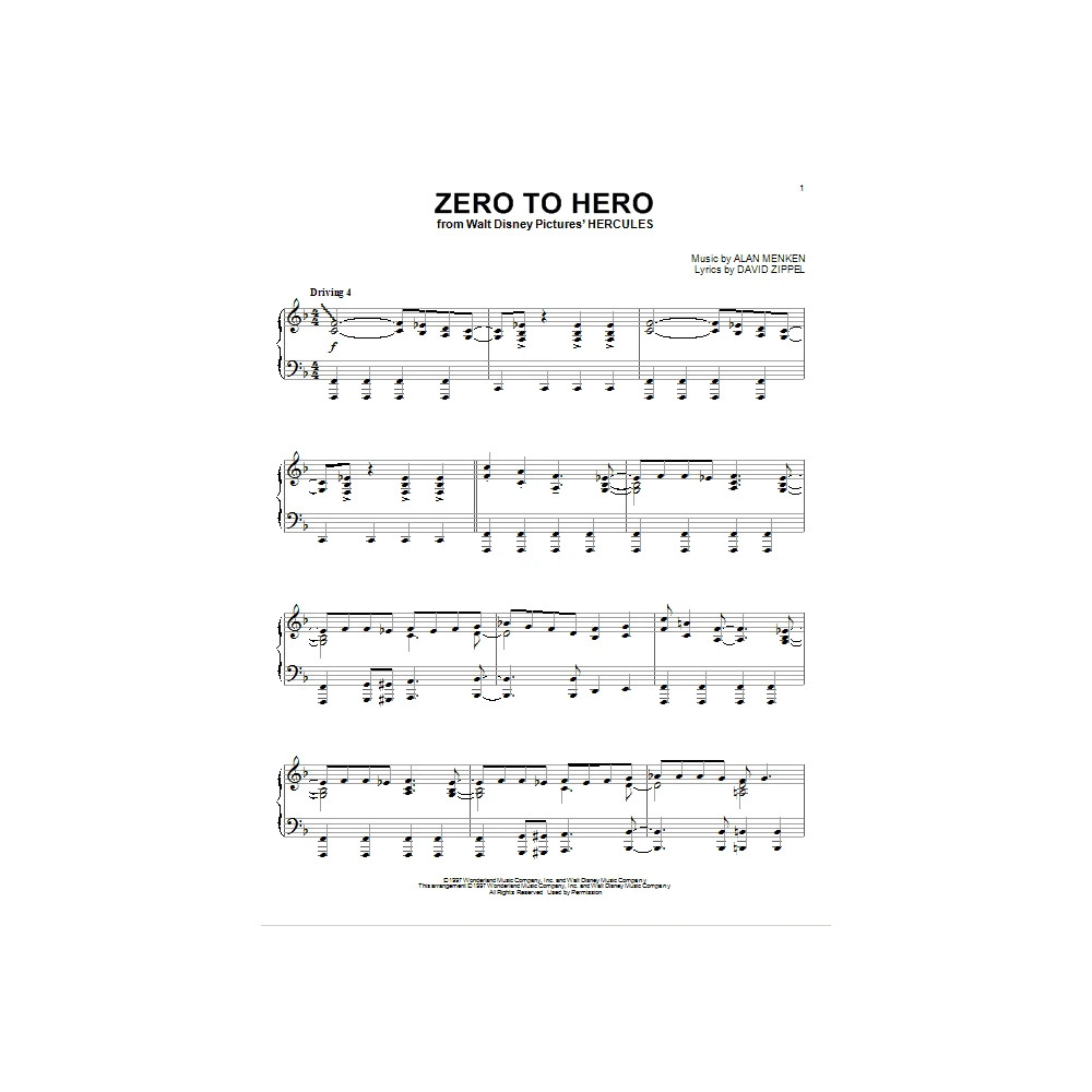 Zero To Hero (from Hercules)