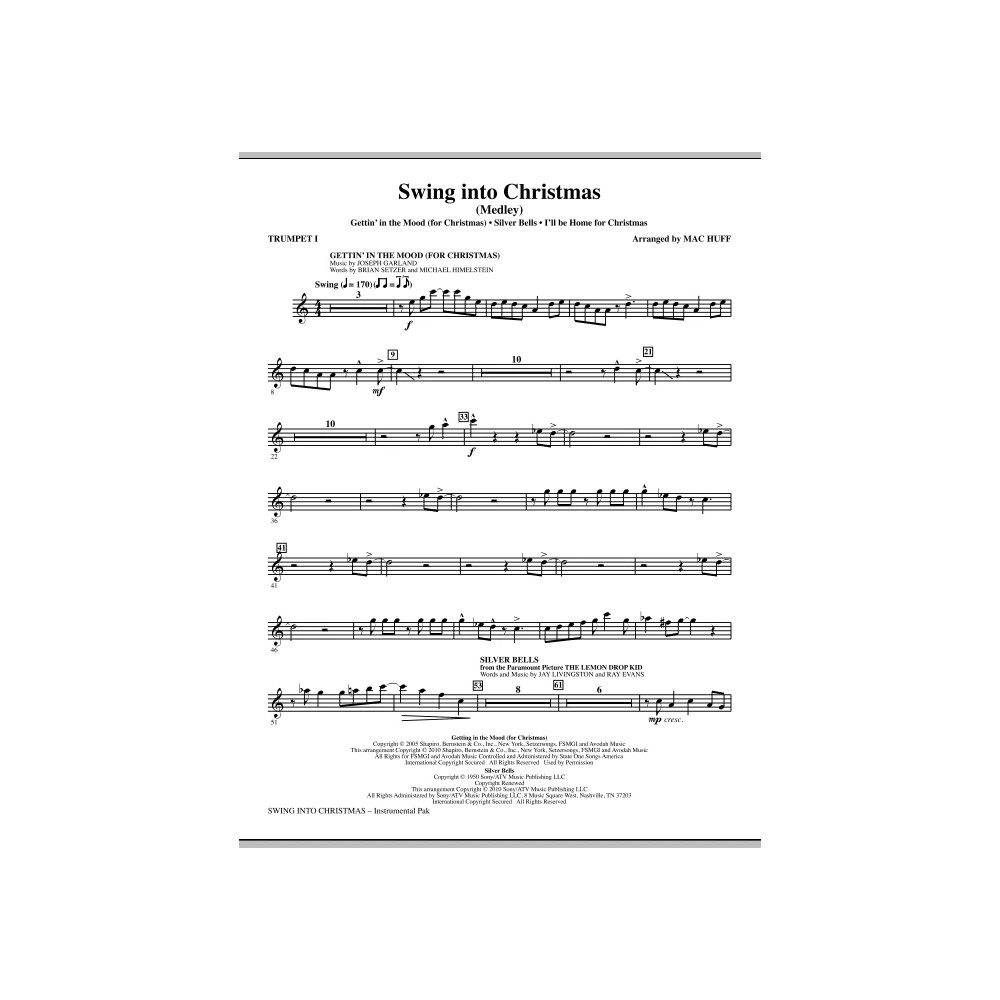 Swing Into Christmas (Medley) - Bb Trumpet 1