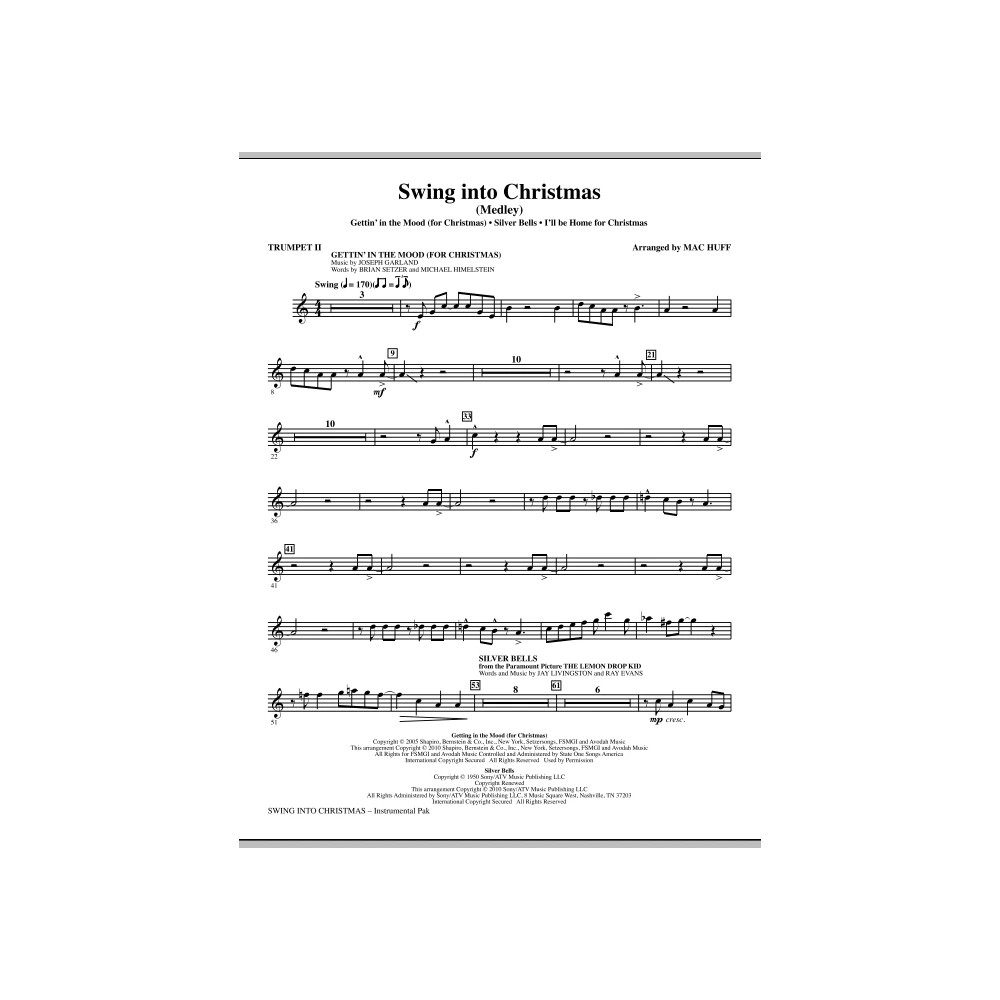 Swing Into Christmas (Medley) - Bb Trumpet 2