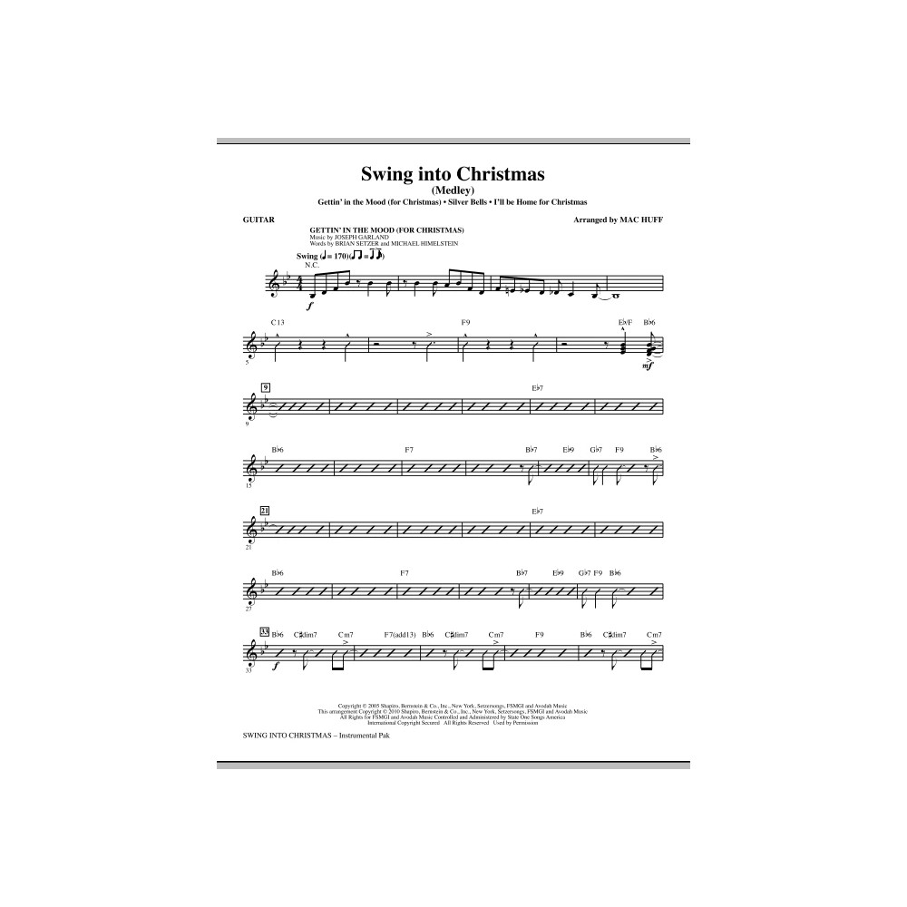 Swing Into Christmas (Medley) - Gitarre