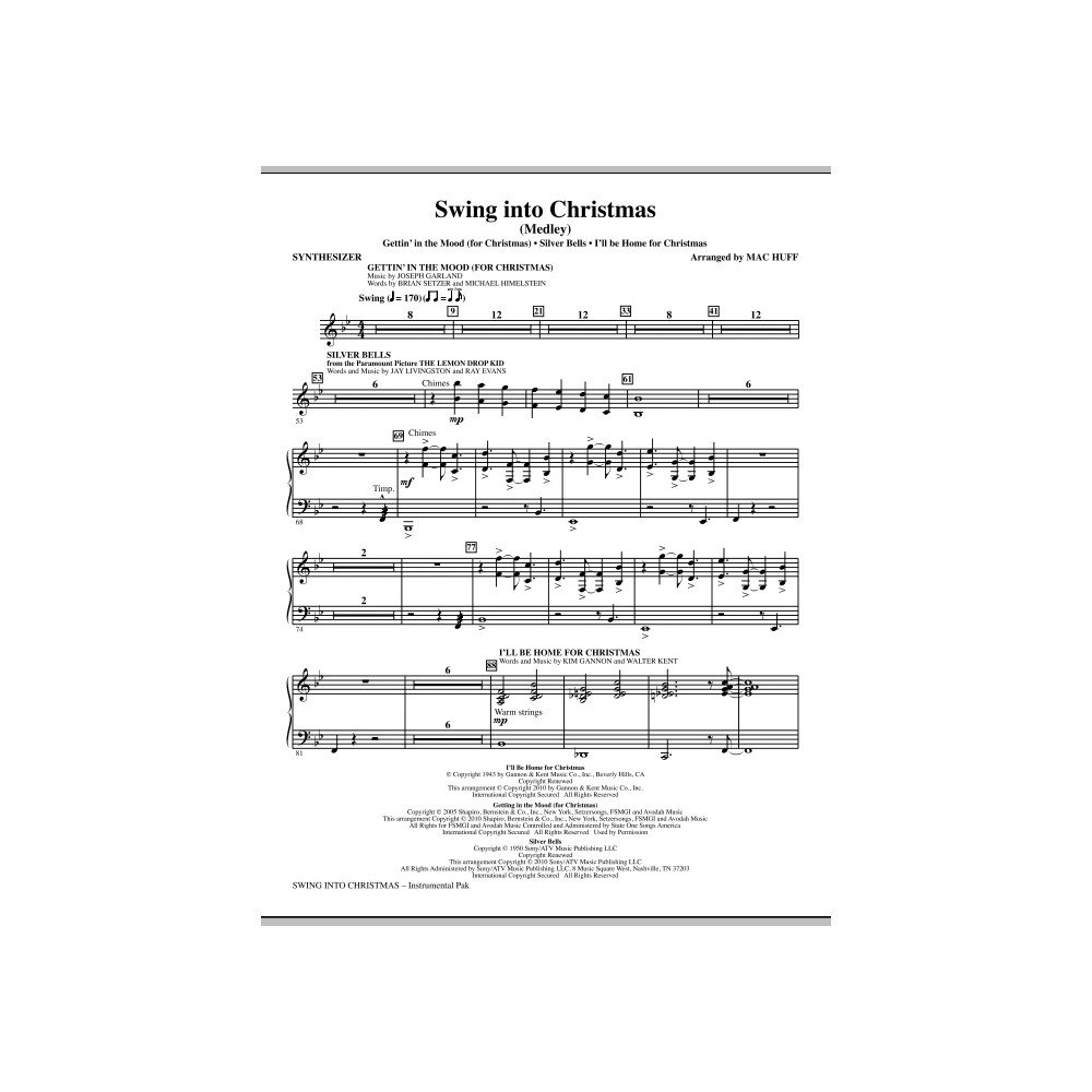 Swing Into Christmas (Medley) - Synthesizer