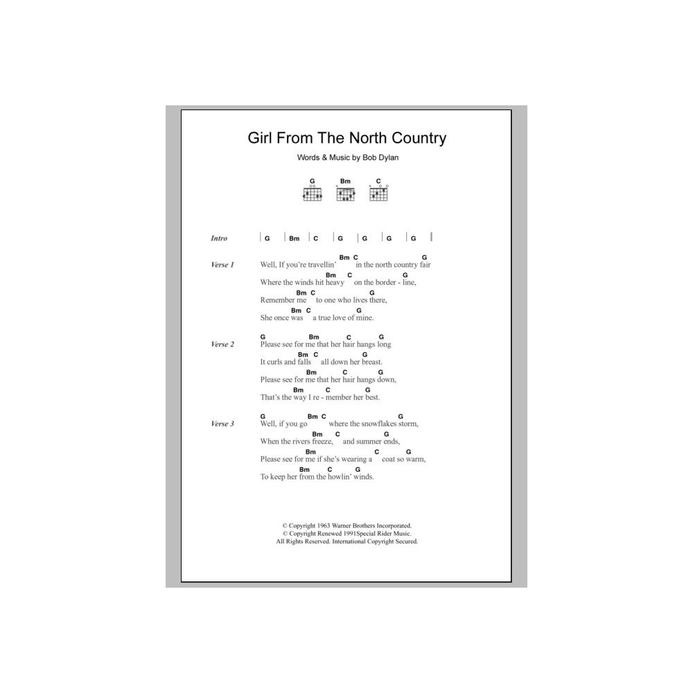 Girl From The North Country
