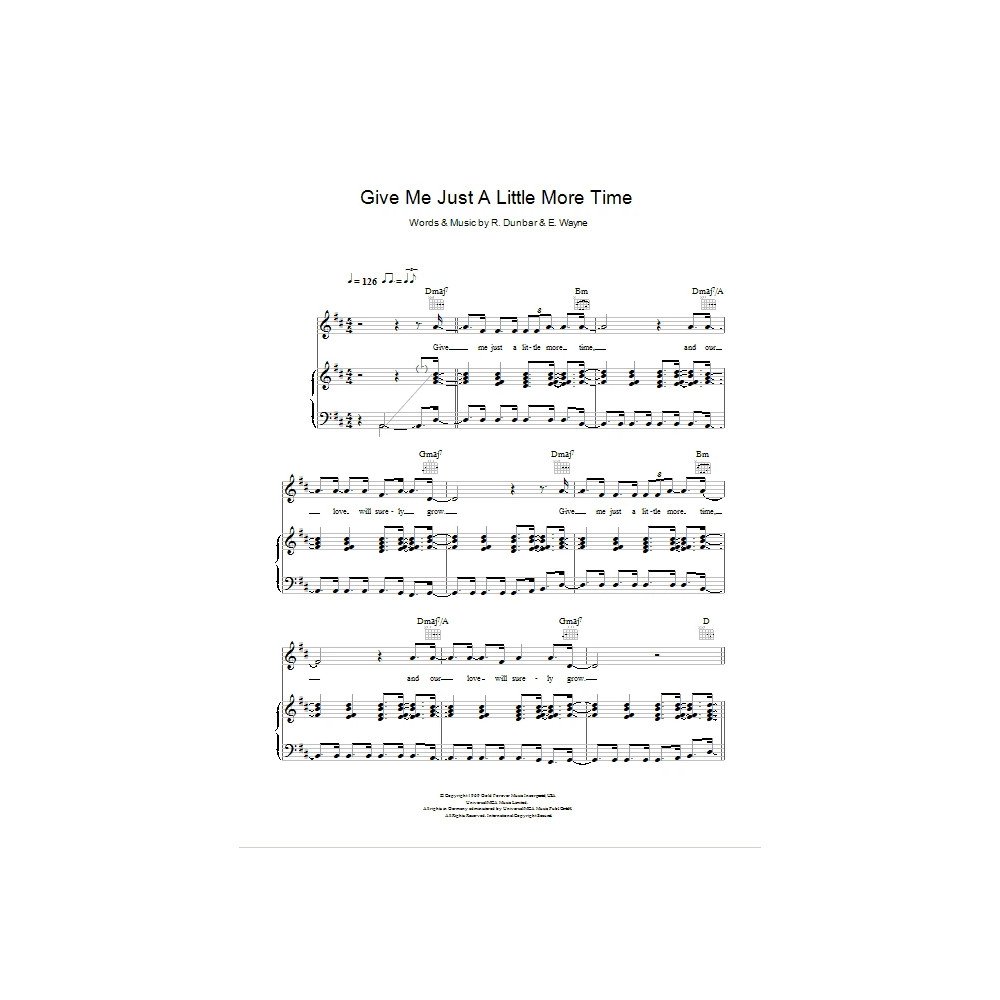 Give Me Just A Little More Time