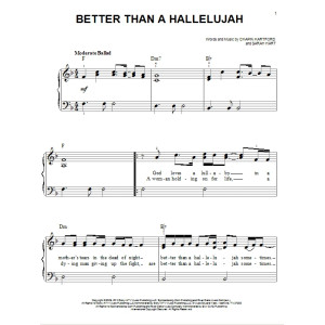 Better Than A Hallelujah
