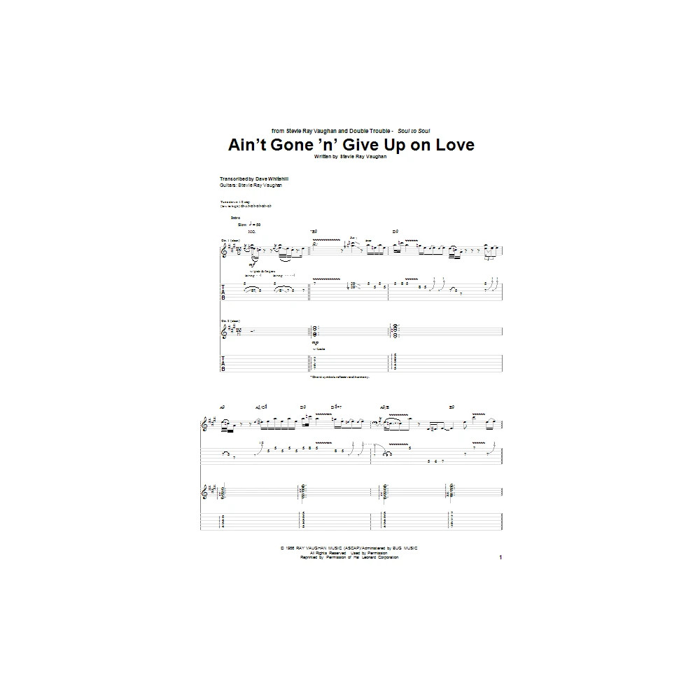 Ain''t Gone ''n'' Give Up On Love