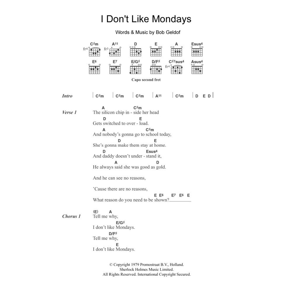 I Don't Like Mondays